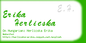 erika herlicska business card